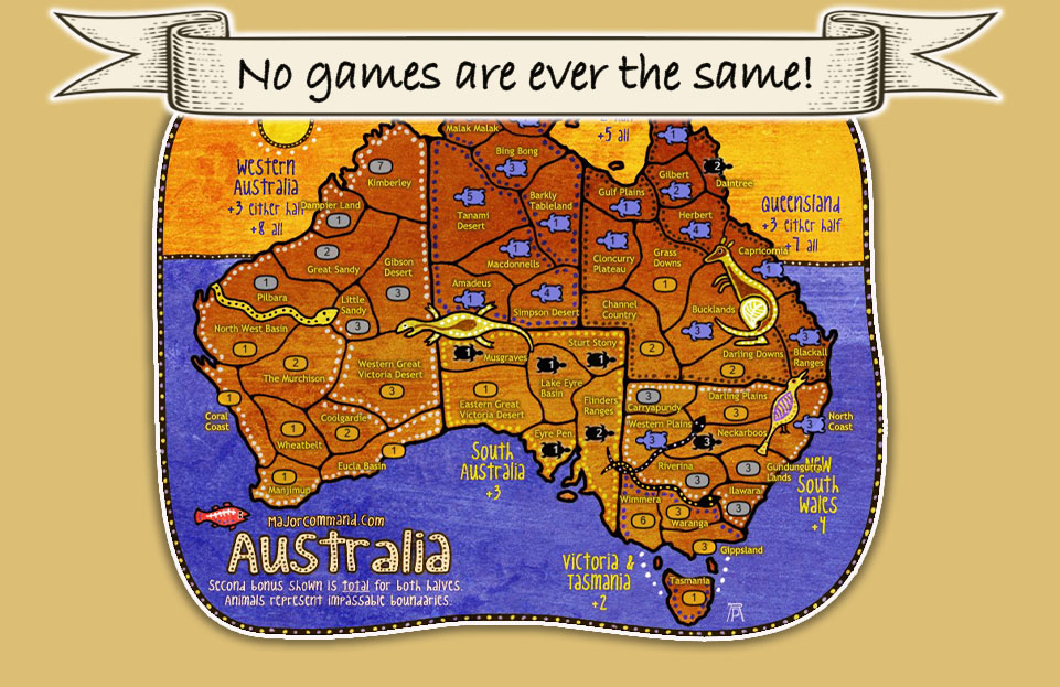 MajorCommand Australia map preview