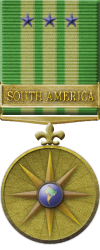 Map - South America - Gold Map - South America - Gold Medal Image